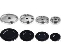 Brûleur à gaz pour four, cuisinière, plaque de cuisson, brûleur à gaz couronne et capuchon de flamme pour cuisinière Shabaf Neff Bosch (concave)