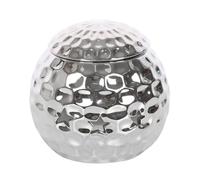 Brûleur à huile en forme de boule disco argentée - Diffuseur d'arômes rétro scintillant pour décoration d'intérieur, salon, chambre et espaces de fête - Crée une atmosphère groovy avec de l'huile