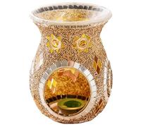 Brûleur à huile en verre - Brûleur à huile essentielle - Brûleurs à huile parfumée - Bougeoir - Brûleur à cire fondue pour chambre à coucher, salon, yoga