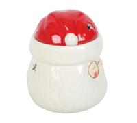 Brûleur à huile et chauffe-cire en forme de Père Noël - Décoration de Noël en céramique, aromathérapie et diffuseur de parfum, parfait pour les vacances