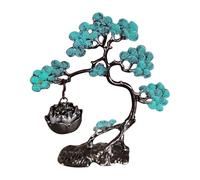 Brûleur à incendie d'arbre - Support à incendie chinois, brûleur conique oriental en métal d'arbre de pin | Décoration de style traditionnel chinois, élégant or méditation et accessoire de studio de