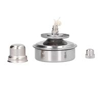 Brûleur à Lampe à Alcool en Acier Inoxydable Laboratoire de Chimie éQuipement de Désinfection de Chauffage de Camping Brûleur Bunsen Portable Antidéflagrant 100ML