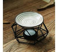 Brûleur à linge, brûleur à huile essentielle, bougie parfumée, bougie chauffe-plat, bougeoir en céramique, brûleur à huile, huile essentielle, encens, diffuseur d'arôme, four, G