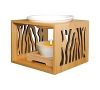 Bruleur Bougie en Céramique, Brûleur Fondant Cire Parfumée, Bruleur Huile Essentielle avec Porte-Bougie, Brûleurs À Huile Essentielle, Diffuseur Huile Essentielle, pour Décoration Maison, Bureau