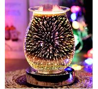 Brûleur Cire Parfumée,YANSION Brûle Parfum Électrique pour Fondant Parfumé,Lampe à Parfum avec Variateur et Coupelle Amovible