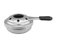 Brûleur d'alcool, mini poêle à alcool en acier inoxydable avec poignée anti-échantillon et couvercle de sécurité, brûleur à fondue portable pour le poêle de pot cuisson panique camping
