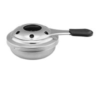 Brûleur d'alcool, mini poêle à alcool en acier inoxydable avec poignée anti-échantillon et couvercle de sécurité, brûleur à fondue portable pour le pot de cuisson panique camping