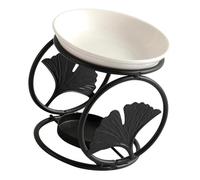 Brûleur d'aromathérapie en céramique noire qui crée un salon confortable, une chambre et une zone d'étude pour la maison