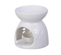 Brûleur D'arômes en Céramique Blanc, Lampe Parfumée Classique