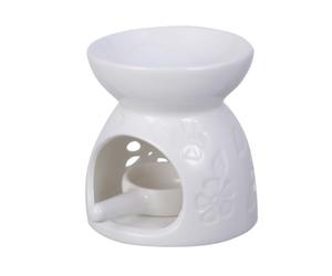 Brûleur D'arômes en Céramique Blanc, Lampe Parfumée Classique