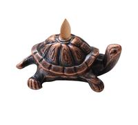 Brûleur d'autocollants à encens de Tortue - encens de Pierre d'assiette à Main, bâtons en Forme de Tortue du Porte-Tortues. Ornement de Tortue en Bronze pour l'aromathérapie, décoration PO