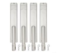 Brûleur de barbecue de rechange 40,6 x 3 2,5 cm fabriqué en acier inoxydable 304, s'adapte à différents modèles pour une cuisson efficace (3 pièces)