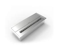 Brûleur de Cheminée - Inox - 3,5 L - 45,7x18,7xH9,5 cm - Bio Éthanol - Écologique