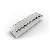 Brûleur de Cheminée - Inox - 4,5 L - Bio Éthanol - 61x18,7xH9,5 cm - Sans Fumées