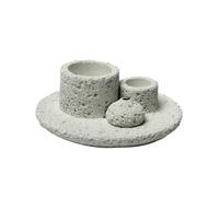 Brûleur de ciment durable avec récupérateur de cendres pour méditations décoration d'intérieur