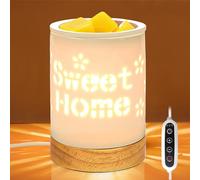 Brûleur De Cire Électrique, Brûleur Cire Fondant Parfumé, Lampe À Parfum Électrique En Céramique, Cubes De Cire Parfumés Pour Huiles Essentielles