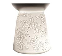 Brûleur de Cire en Porcelaine pour Violoncelle Lithophane, Printemps, Convient pour Tous Les Fondus de Cire, Utiliser des Bougies Chauffe-Plat pour Faire Fondre Vos parfums préférés