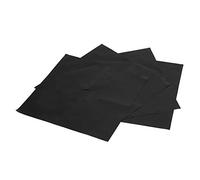 Brûleur de cuisinière à gaz ou tapis antiadhésif, outil de cuisine ionique d'huile pour un lavage facile (Noir)