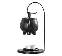 Brûleur De De Bougie - Diffuseur D'aromathérapie À Suspendre Avec Tasse À Soupe De Sorcière | Support De Lumière De Thé En Céramique | Réchauffeur D'huile De Fonte De Parfumée De Décoration