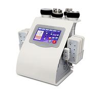 Brûleur de graisse professionnel à ultrasons + 8 tampons laser, têtes de massage avec différents effets beauté minceur kit machine à brûler les graisses appareil de beauté du corps entier équipement
