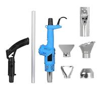 Brûleur de mauvaises herbes électrique 3 en 1, désherbeur thermique 2000 W et pistolet thermique à air chaud, haute température 650 ℃/1202 ℉, avec buses réglables et multiples, for désherbage(Blue)