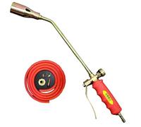 Brûleur de mauvaises herbes | Torche de désherbage portable, brûleur au propane Biswitch avec tuyau 2 m et poignée antidérapante pour jardin, bois, glace, neige, route