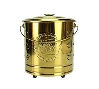 Brûleur de papier, brûleur de combustion avec intérieur, brûleur en papier en acier inoxydable, pour feuilles tombées, déchets de bois de chauffage (jaune, 36,5 cm