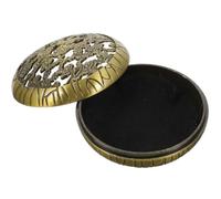 Brûleur de Parfum en Alliage de Zinc Doré, Style Ancien