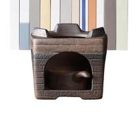 Brûleur de, sans Fil en céramique résistant à la Chaleur - Vintage - Brûleur à Huile parfumée - Chauffe-thé - pour la Maison, Le Salon, Le Jardin, la Relaxation, la méditation, Noël, Un