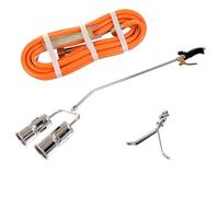 brûleur de toiture double buse longueur 1mètre tuyau 5m propane-butane