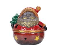 Brûleur d'encens à reflux de Noël, brûleur à cône d'encens de Noël | Figurine de brûleur d'encens de bonhomme de neige du Père Noël | Brûleur d'encens créatif adorable en céramique pour la décoration