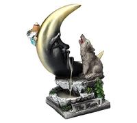 Brûleur d'encens à Reflux - Loup Hurlant la Lune - en Cascade