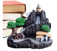 Brûleur d'encens à refoulement - Brûleur d'encens cascade cône | Porte-encens cascade en résine, support pour brûler de l'encens, décoration spirituelle