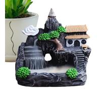 Brûleur d'encens à refoulement - Brûleur d'encens cascade cône | Porte-encens cascade en résine, support pour brûler de l'encens, décoration spirituelle