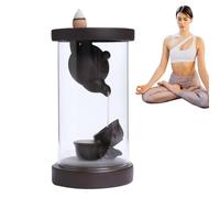Brûleur d'encens à refoulement coupe-vent, porte-encens coupe-vent,Brûleur d'encens décoratif | Porte-encens créatif pour théière à théière, porte-cônes d'encens pour Stuka