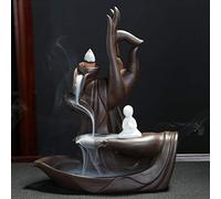 Brûleur d'encens à refoulement en céramique avec 10 cônes d'encens (style 2)