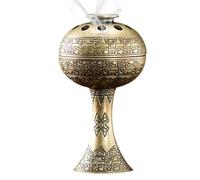 Brûleur d'Encens au Charbon de Bois, Cendrier à Encens Vintage, Cendrier Náutique en Alliage de Zinc, 5.2x5.2x9.3cm, Bain Encens, Désodorisation, Décoration d’Appartement