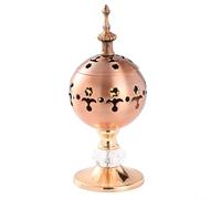Brûleur d'encens Bakhour en métal Mabkhara avec bougeoir pour ajouter une touche aromatique et artistique à l'espace de vie (style 5)