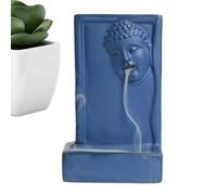 Brûleur d'encens bouddhiste - Brûleur d'encens en céramique, fontaine de Bouddha en cascade d'encens | Porte-encens en céramique de Bouddha Statue de Bouddha pour Zen
