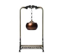 Brûleur d'encens, brûleur de cône en Laiton Creux Suspendu à Flux inversé Maison intérieur créatif Ornement décoratif Porte-encens décor Chambre(Red)