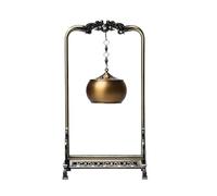Brûleur d'encens, brûleur de cône en Laiton Creux Suspendu à Flux inversé Maison intérieur créatif Ornement décoratif Porte-encens décor Chambre(Gold)