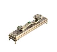 Brûleur d'encens, brûleur de cône rétro en Alliage, décoration la Maison, Porte-encens for méditation, Yoga, Spa, Salle(Bronze)