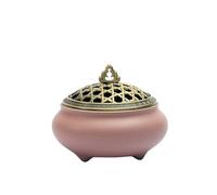 brûleur d'encens Brûleur d'encens en céramique idéal for la Purification, Combustion, Les rituels et décoration Porte-encens(Pink)