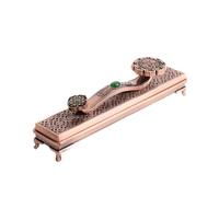 brûleur d'encens Brûleur d'encens rétro en Alliage, décoration d'intérieur, Porte-encens for méditation, Yoga, Spa Porte-encens(Red)