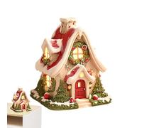 Brûleur D'Encens Cabane en Bois - Résine 10x7x7cm | Porte-Encens Maison De Noël | Modèle De Chalet De Fêtes Portatif pour Aromathérapie Relaxante, Parfum D'intérieur Et Décoration Festive De Saison