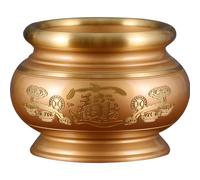 Brûleur d'encens chinois en cuivre de 10,8 cm, fournitures for temple bouddhiste d'intérieur