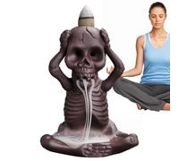Brûleur d'encens de cascade de crâne,Brûleur d'encens de cône de cascade de crâne - Le décor à la maison de style classique crée une atmosphère chaleureuse pour l'aromathérapie de yoga de bureau à dom