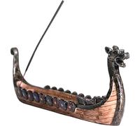 Brûleur d'encens de Dragon, Support Traditionnel Chinois du Bateau de Dragon, Ornements Censure rétro en résine sculptée pour Le Salon, Bureau, devanture drapier du