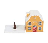 Brûleur d'encens de Noël - Porte-cône en résine pour vacances, décoration de maison de neige, charmant présentoir avec flux de fumée parfumée, décoration d'intérieur pour une ambiance relaxante et une