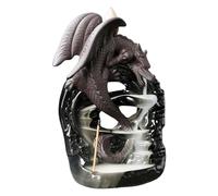 Brûleur d'encens Dragon | Brûleur d'encens à refoulement | Brûleur d'encens en céramique | Décoration d'intérieur en Forme de Cascade | Porte-encens en céramique